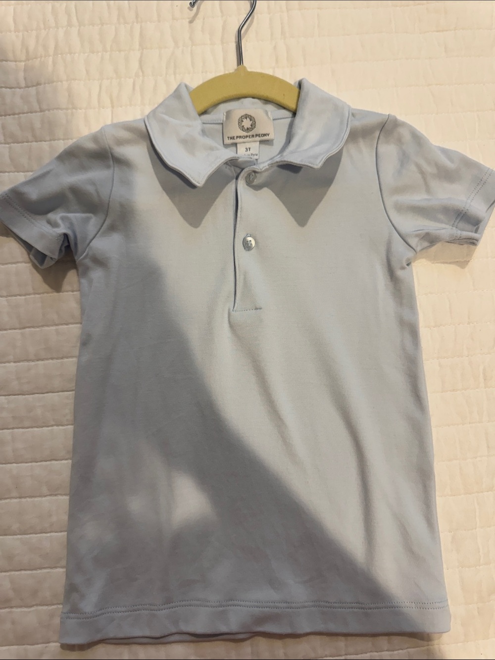 Light Blue Kids Polo by The Proper Peony